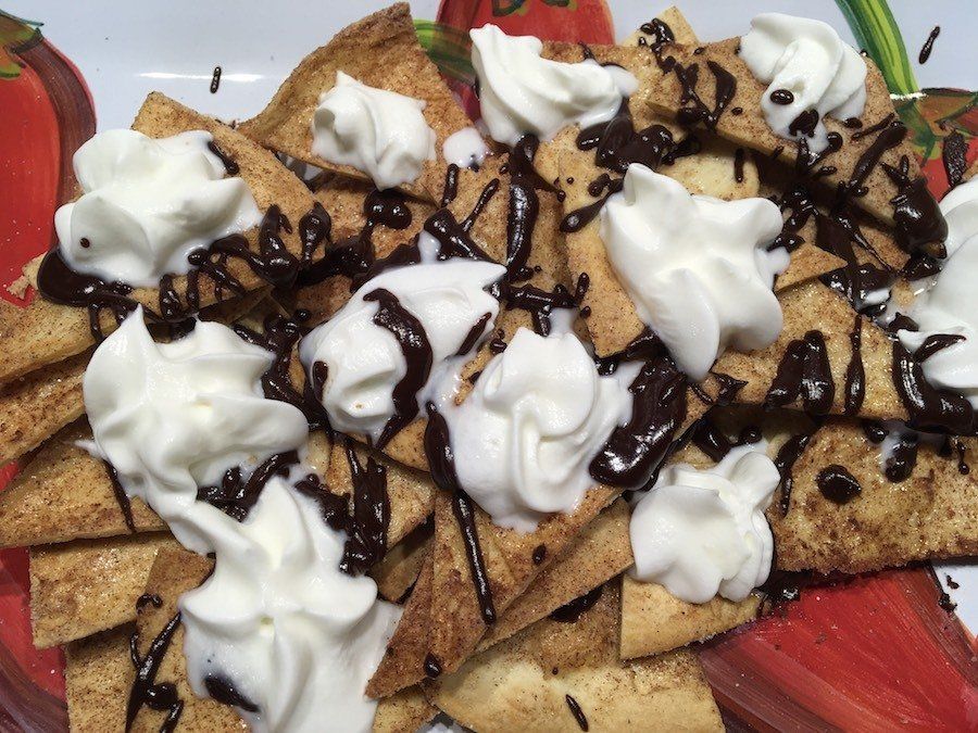 Chocolate-Cinnamon “Nachos”